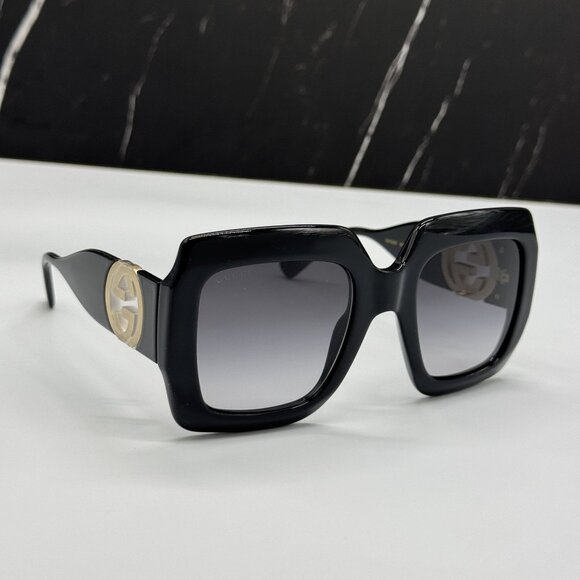 NEW GUCCI GG1022S 001 BLACK WOMEN SUNGLASSES - Picture 11 of 14